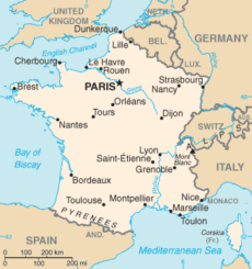 France-CIA WFB Map
