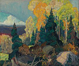 Franklin Carmichael - Autumn Hillside - Google Art Project