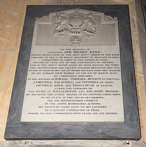 Fulbeck St Nicholas - Plaque 5 - Sir Henry Fane