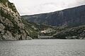 Glomfjord hydroelectric power plant with surroundings