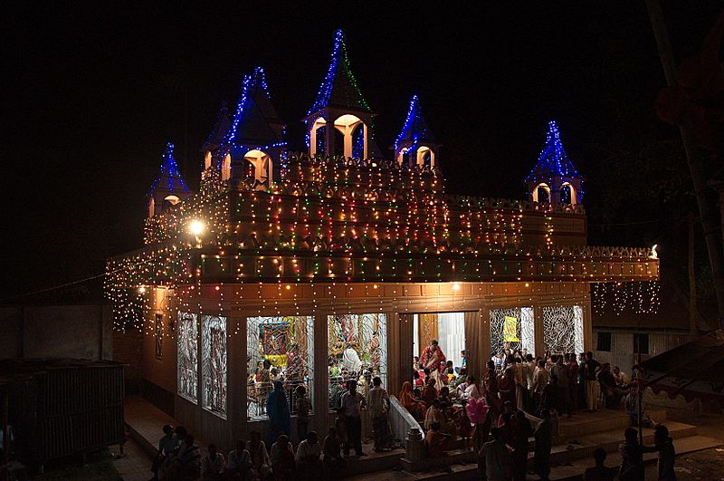 Illuminated Madhob Mondir