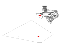 Location of Fort Davis, Texas