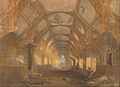 John Sell Cotman (British - Interior of a Dormitory of the Ipswich Blackfriars at the End of its Period of Occupation by Ipswich... - Google Art Project