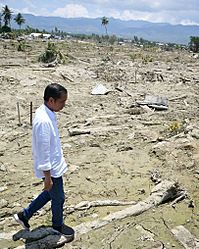 Joko Widodo Palu earthquake Petobo residential