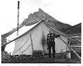 Junjik Valley Man and Wall Tent picture from the U.S. Fish and Wildlife Service
