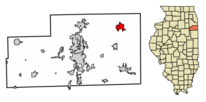 Location of Grant Park in Illinois