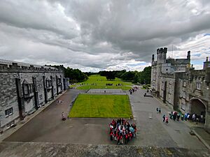 Kilkenny Castle View over Main Courtyard and Castle Park