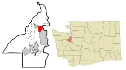 Location of Suquamish, Washington