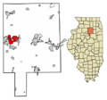LaSalle County Illinois Incorporated and Unincorporated areas LaSalle Highlighted