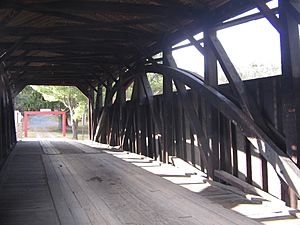 Larrys Creek Covered Bridge Interior