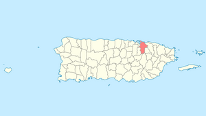 Locator map Puerto Rico San Juan
