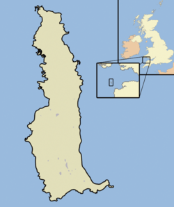 Lundy outline map