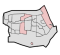 Location of Bedrijventerreinen district in Barendrecht