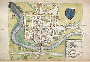 Map of Chester (William Smith 1588)