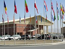 Military terminal at Kabul International Airport