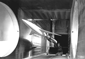 Model in Supersonic Wind Tunnel GPN-2000-001631