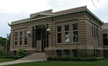 Carnegie Library in Morris.