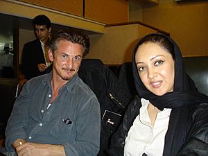 Niki Karimi and Sean Penn