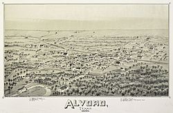 Map of Alvord in 1890