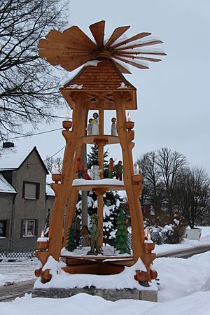 Christmas pyramid of Niederdorf
