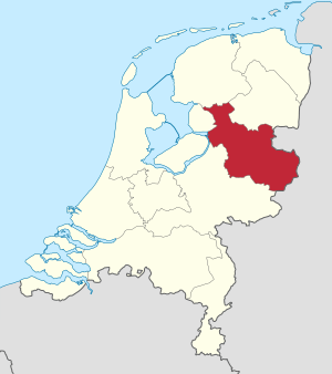 Location of Overijssel in the Netherlands