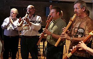 Participants at a Flute Circle