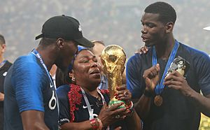 Paul Pogba World Cup Trophy
