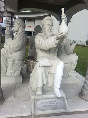 Statue of al-Razi in Vienna