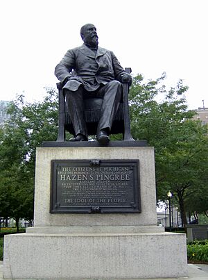 Pingree statue, Grad Circus Park, Detroit