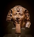 Portrait head of pharaoh Hatshepsut or Thutmose III 01