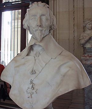Portrait of the cardinal Richelieu (1585-1642) of Bernini
