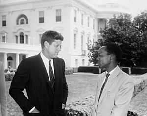 President John F. Kennedy Meets with Julius Kambarage Nyerere, Prime Minister of Tanganyika (01)