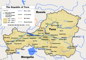 Republic of Tuva Map