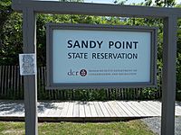 Sandy Point Entrance Sign