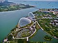 Singapore Gardens by the Bay viewed from Marina Bay Sands 03