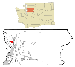 Location of Stimson Crossing, Washington