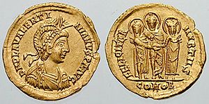 Solidus ValentinianIII-wedding