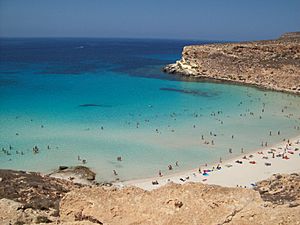 Spiaggia Isola dei Coniglio Lampedusa