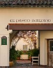 Stenciling of the name on El Paseo Building