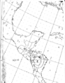 Surface weather map Tropical Depression Gert 1993