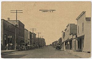 Swannanoa Street, Liberty, N.C., ca. 1905-1915.