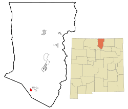 Location of No Agua, New Mexico