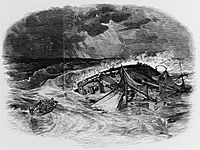 The Illustrated London News 23 January 1847 - loss of USS Somers off Vera Cruz