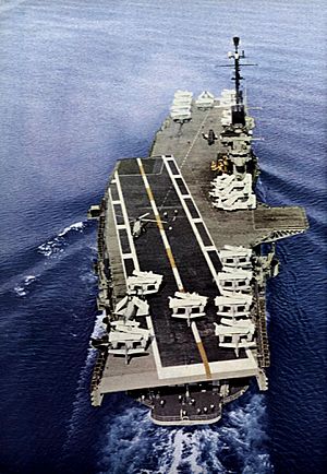 USS Yorktown (CVS-10) aft view in 1960