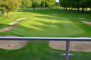 View of the 18th hole at Harpenden Common Golf Club