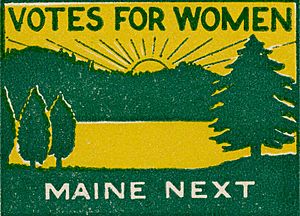 Votes for Women - Maine Next 1917 Stamp