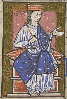Æðelflæd (British Library MS Cotton Claudius B VI, folio 14r)