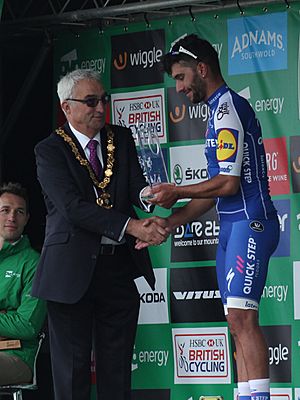 2017 Tour of Britain stage 4 winner 081 Fernando Gaviria