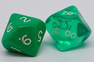 2 10-sided dice