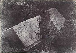 A. Salzmann - Fragments d'un sarcophage, Tombeau du Rois de Juda - Jerusalem